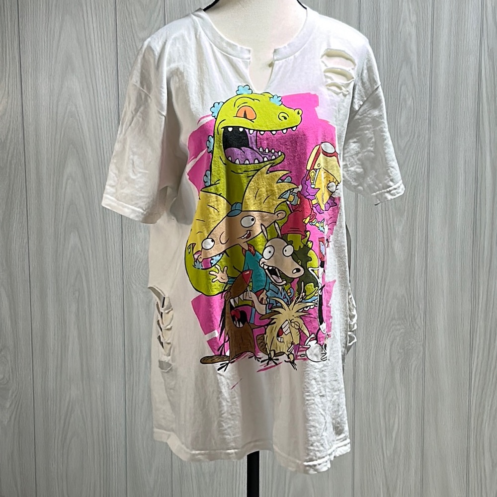 Nickelodeon The 90’s cartoon graphic short sleeve shirt size 1X